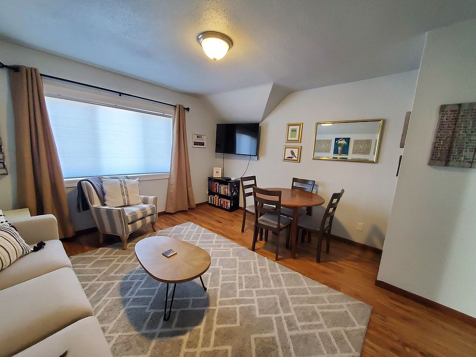 Bright Living Room with Dining Area