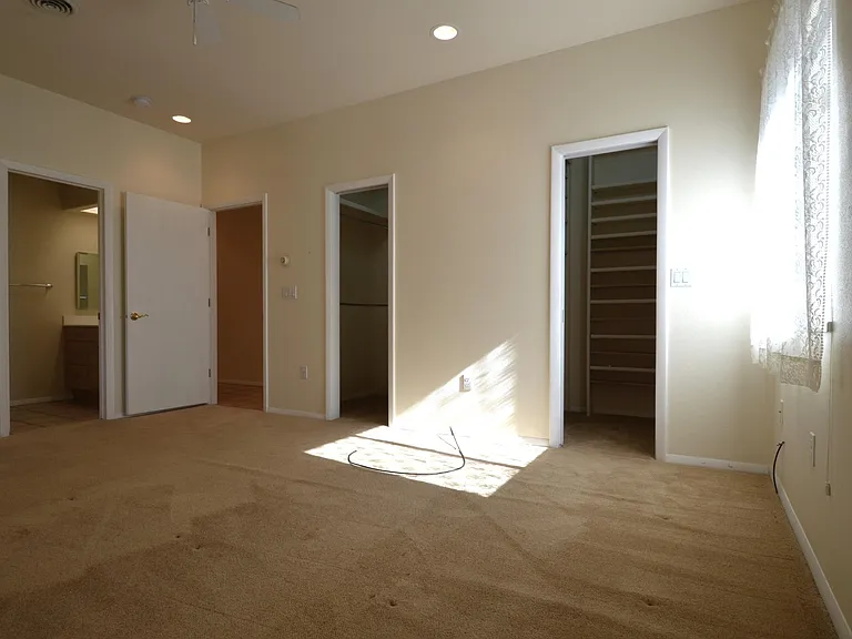 Master BR has 3/4 bath & 2 Closets.