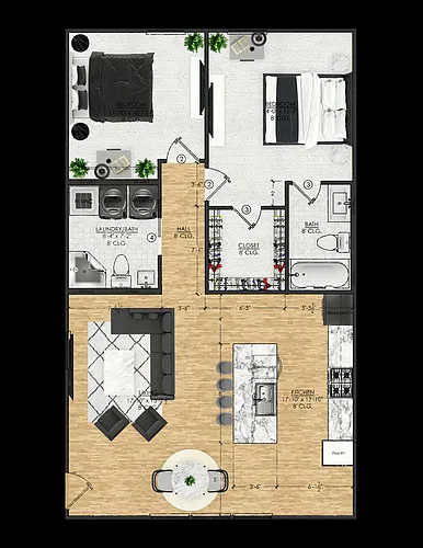 Floor plan 2 Bedroom