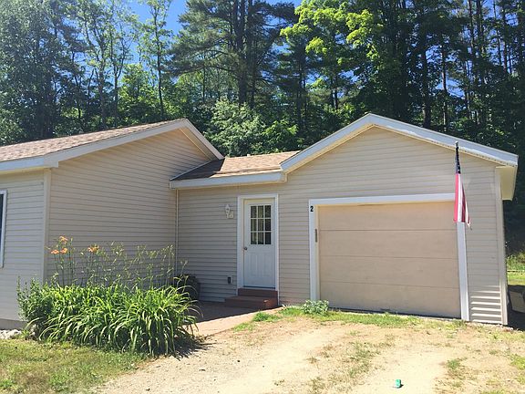 Front door and garage