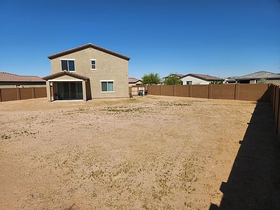 Center of backyard