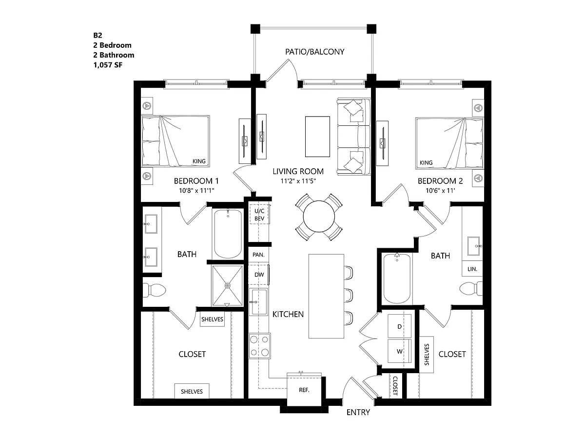 Floor plan B2-ADA