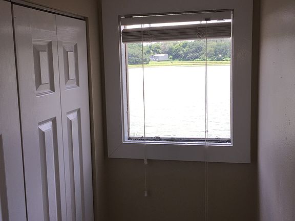 looking out upstairs bathroom window (lake view)
