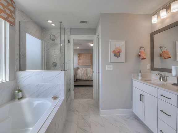 The Rockwell floorplan as modeled at Walton apos s Grove in Nashville, TN.