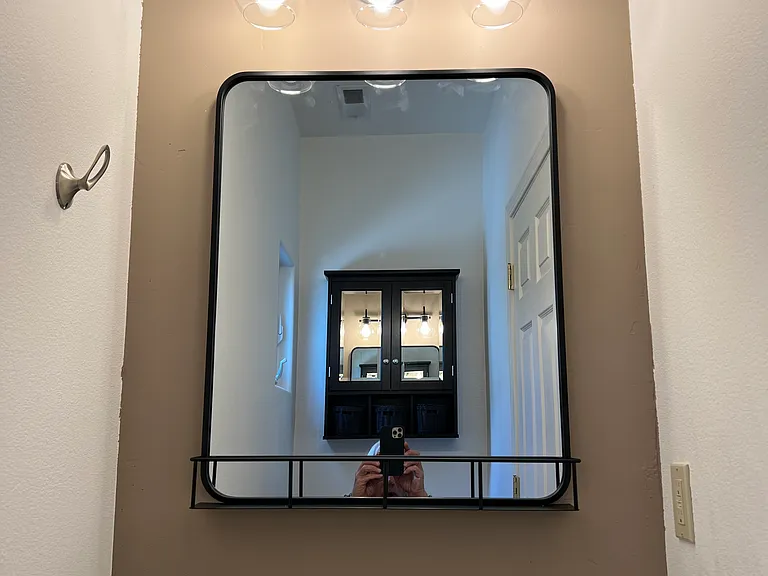 New downstairs bathroom fixtures.