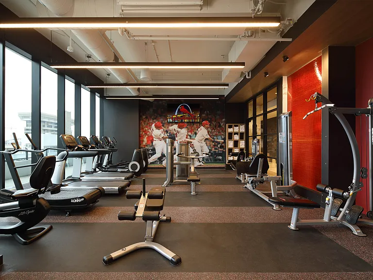 The 24-Hour State-of-the-Art Fitness Center at One Cardinal Way Luxury Apartments