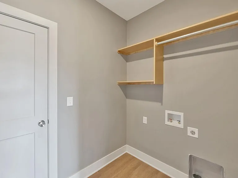 Utility Room with built in shelves