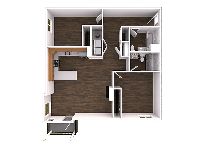 Floor plan 2x2a