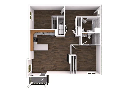 Floor plan 2x2a