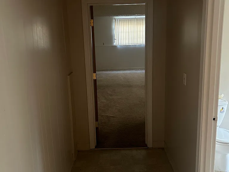 Walkway to basement/third bedroom