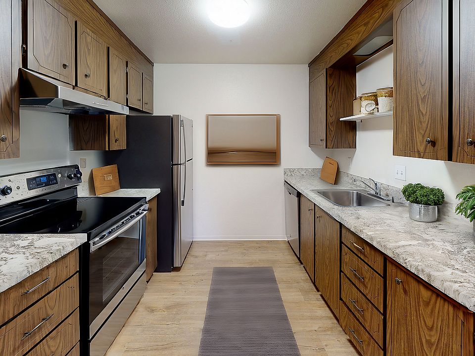 Step into a modern kitchen designed for culinary creativity and convenience.