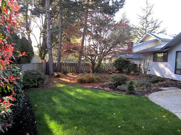 Newly landscaped backyard