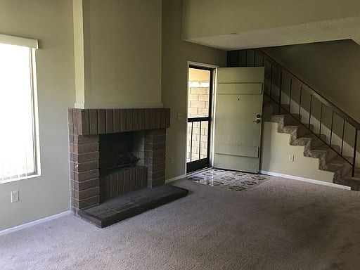 Fireplace in living room