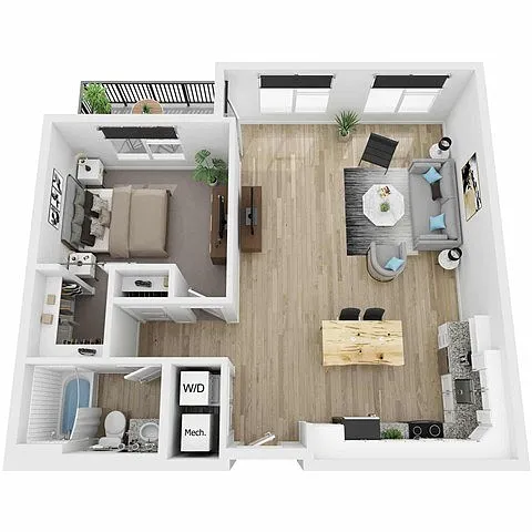 Floor plan Huey