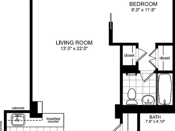 2nd image of 330 W 58th St APT 16G