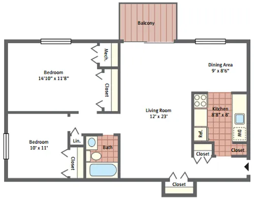 Floor plan Delmont
