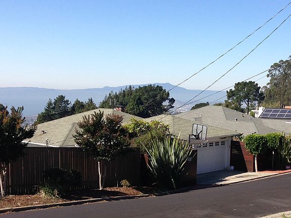 Looking at the house from Cowper Avenue
