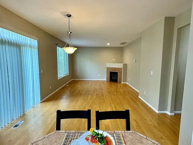 TV room directly across from kitchen, large open floor plan