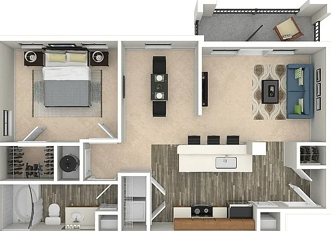 A1 3D Floorplan A1 3D Floorplan
