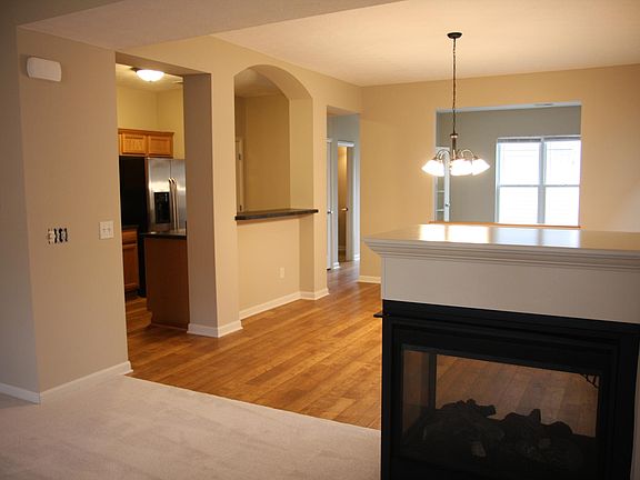 Large dining area open to the kitchen and living room