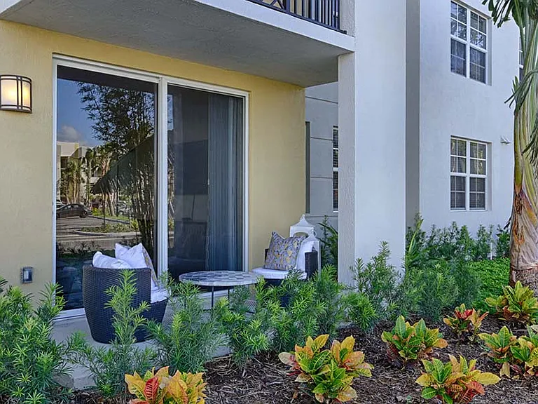 Enjoy some fresh air from the private patios and balconies