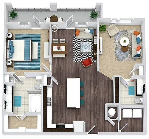 Floor plan Nocona with Den