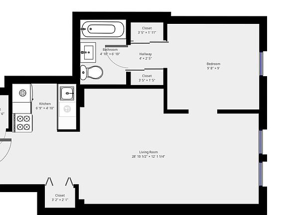 2nd image of 320 W 56th St APT 5F