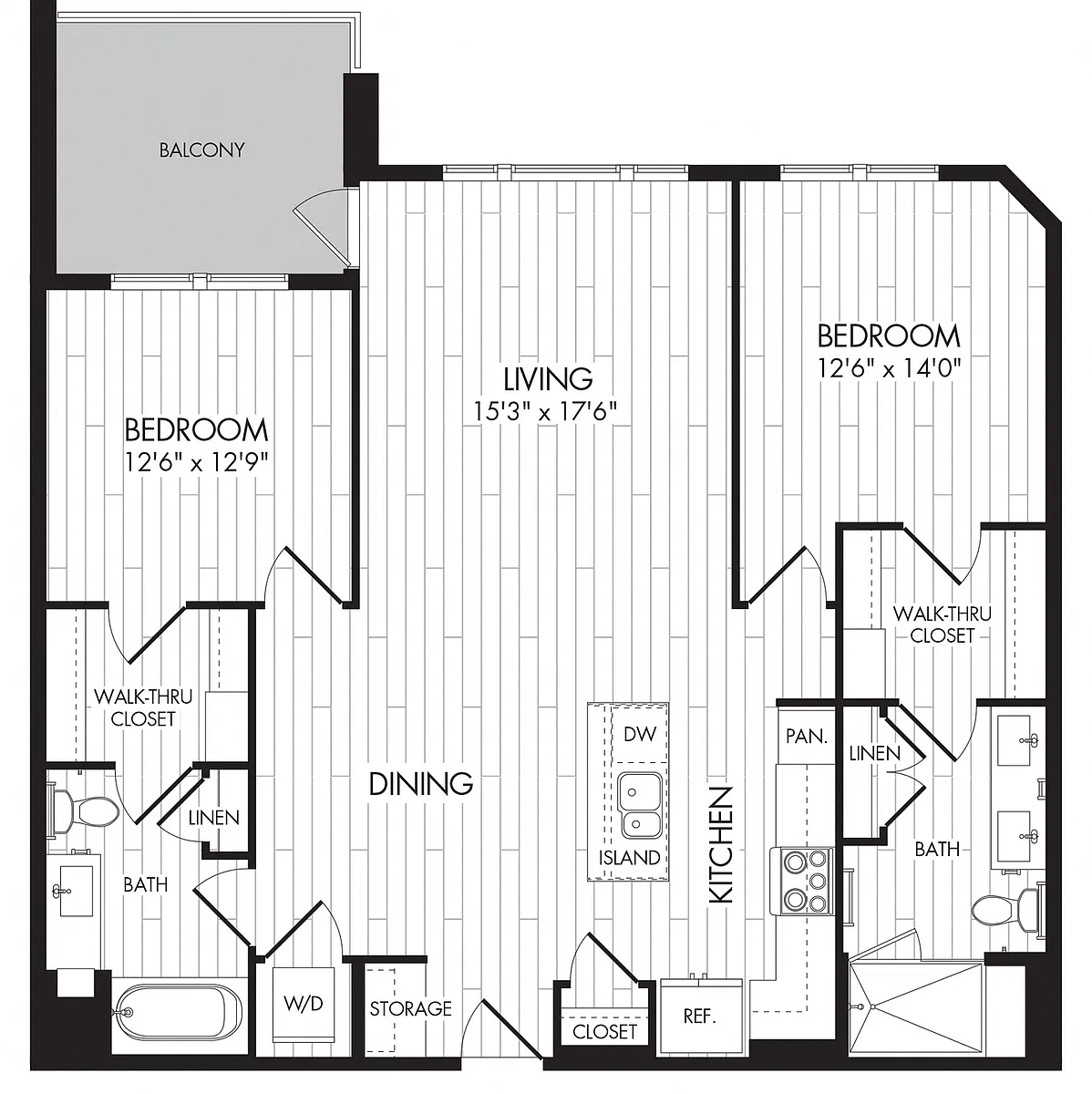 Floor plan 7575 - 2H
