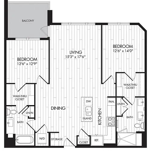 Floor plan 7575 - 2H