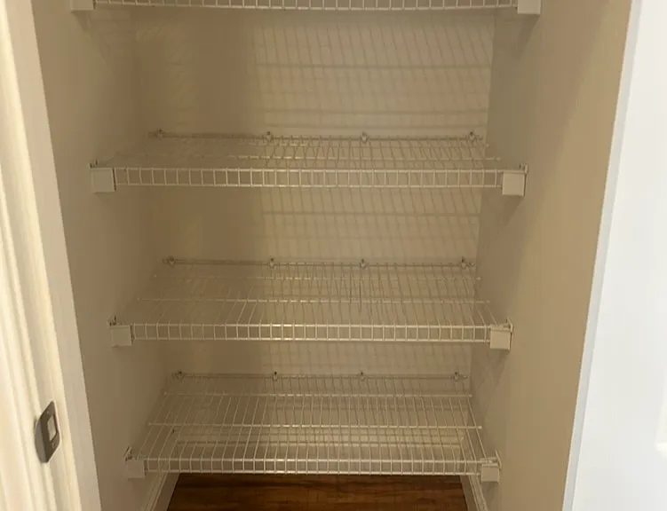 Kitchen pantry, freshly painted interiors