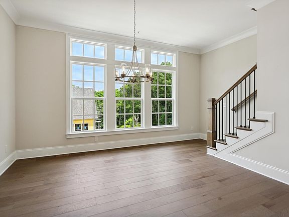 Dining area overlooks green park