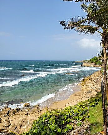 Private beach