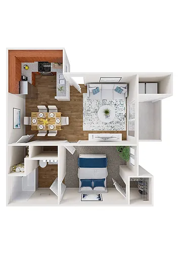 Floor plan 1X1