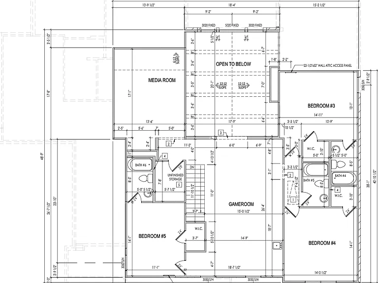 Second Level Floor Plan