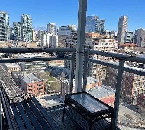 View from balcony looking northeast.