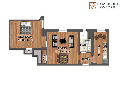 Floor plan The One Bedroom