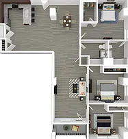 3 BEDROOM 2 BATHROOM 3 BEDROOM 2 BATHROOM