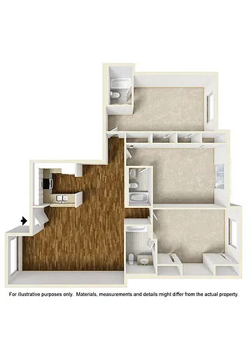 Floor plan Floor Plan 33e (Shared Room)