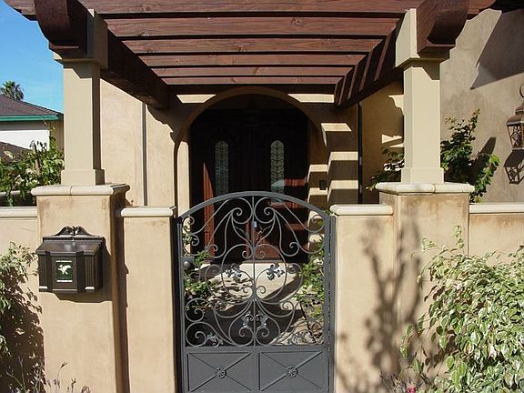 Private Pergola-Covered Front Entry