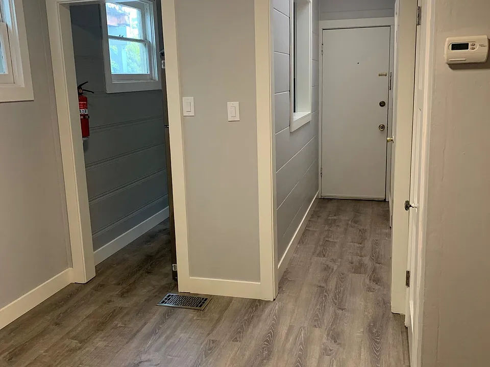 entrance to the kitchen and hallway exit view.