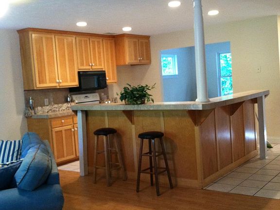 View of kitchen area from the living room