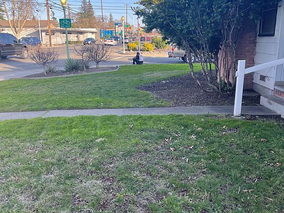 Front Yard with a corner lot.