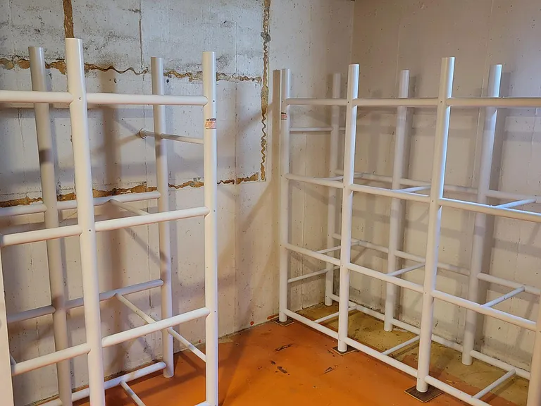 Basement storage room