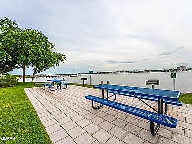 Riverfront picnic area