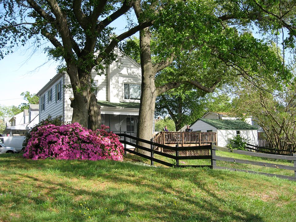 Side of house which faces the water