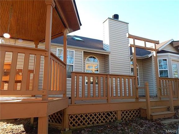 Part of the uncovered deck with the Gazebo to the left.
