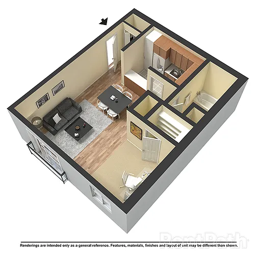 Floor plan Studio A