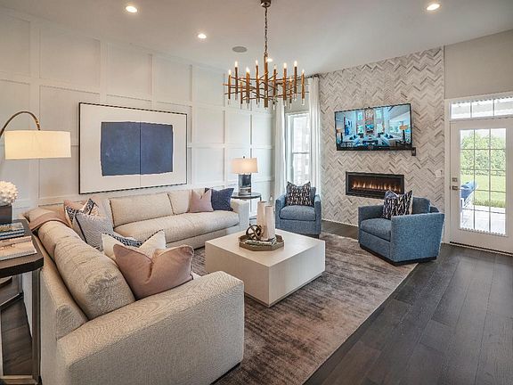 Spacious great room with optional gas fireplace