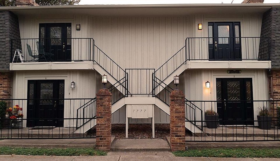 Front of 4 plex viewed from Hursey Street (unit B is bottom right)
