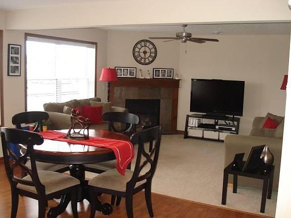 Dining room and living room